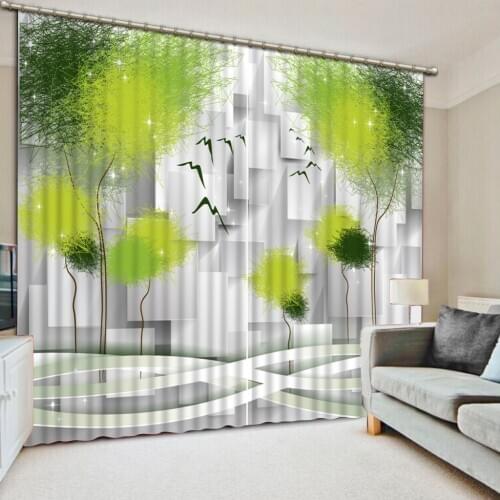 3D Curtains Custom any size High Quality Costom 3d Dimensional curtains 3d printing Blackout Shade Window Curtains