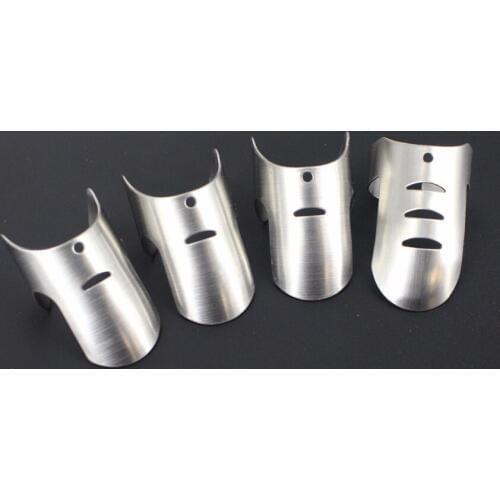 4pcs Protector Hand Cut Kitchen Stainless Steel Finger Nail Guard Safe Vegetable Fruit Slice Knife Tool