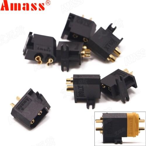 5/10/50 pcs AMASS XT60-C Connector Side Horizontal Plug Compatible for XT60 Female Head Connectors