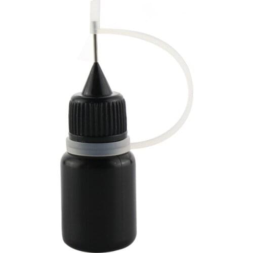 500pcs 5ml Needle Bottles 5ml Black Plastic Dropper Juice Eye Liquid Container Solvent Light Oils Eye Saline
