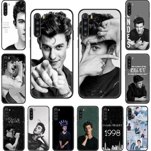 Shawn Mendes Phone case For Xiaomi Redmi Note S2 4 5 6 7 8 A S X Plus Pro black fashion back painting shell soft waterproof