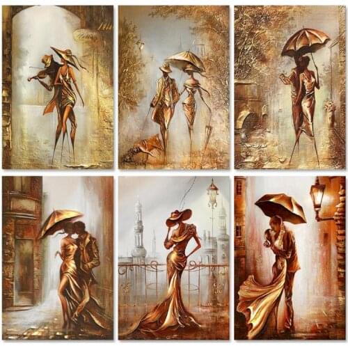 GATYZTORY Woman Portrait DIY Paint By Numbers On Canvas DIY Handicraft Adult Dancing Coloring By Numbers Acrylic Paint Unique Gi