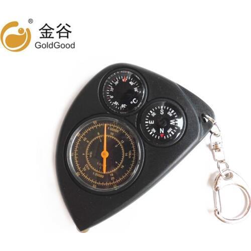 Map rangefinder compass refers to keychain odometer Three-in-one function