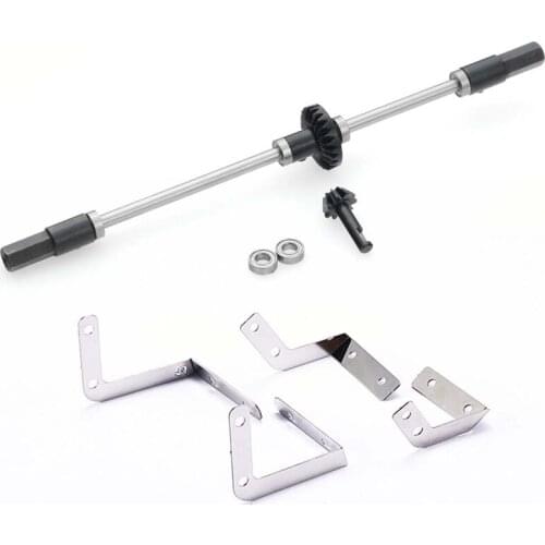 For MN D90 D91 D99S MN99S Rubber Front And Rear Fenders Mud Flaps & Steel Gear Bridge Axle Gear Steering Cup Kit