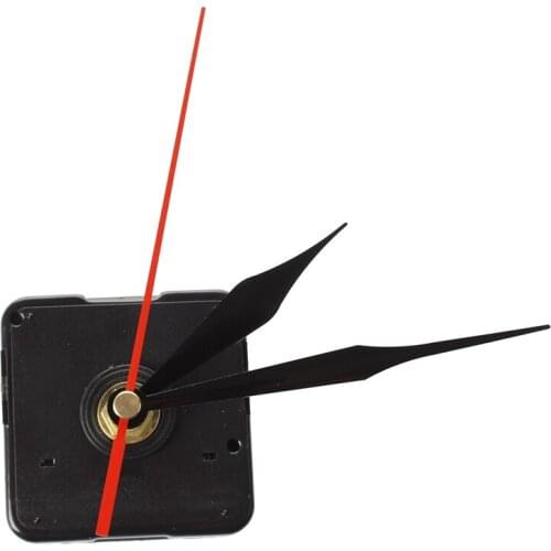 Quartz clock Movement Mechanism 3 Black + Red Needle DIY Repair