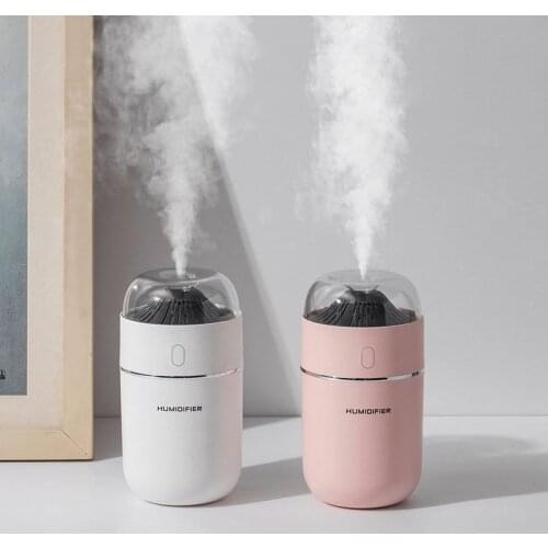 Mini Air Humidifier Diffuser USB Electric Ultrasonic Portable Humidifiers Home 320ML Humidificador Mist Maker LED Night Light