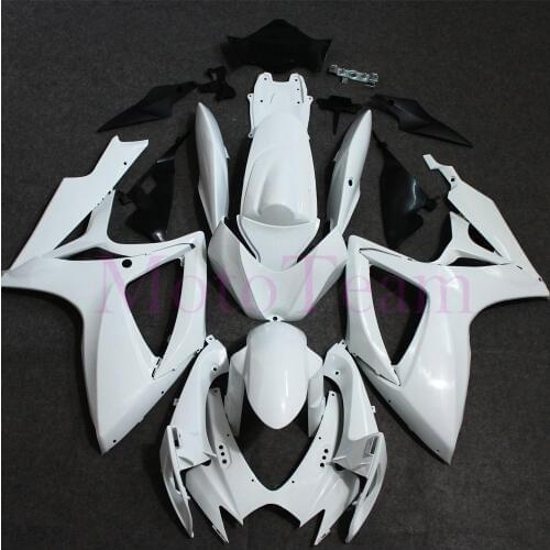 New For Suzuki GSXR600 GSXR750 GSXR 600 750 K6 2006 2007 06 07 Unpainted White Fairing kit bodywork ABS motorcycle moto