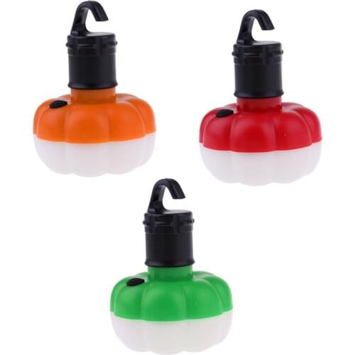 Outdoor Camping Pumpkin Lamp Decoration Lighting LED Light Tent ing Hook Lamp Night Lighting