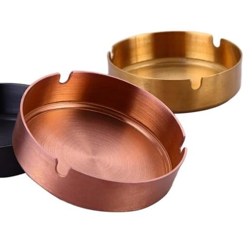 Stainless Steel Ashtray Cigar Ashtray Ash Tray Cigarette Rest Holder Home Practical Smoking Accessories pretty cool ashtray