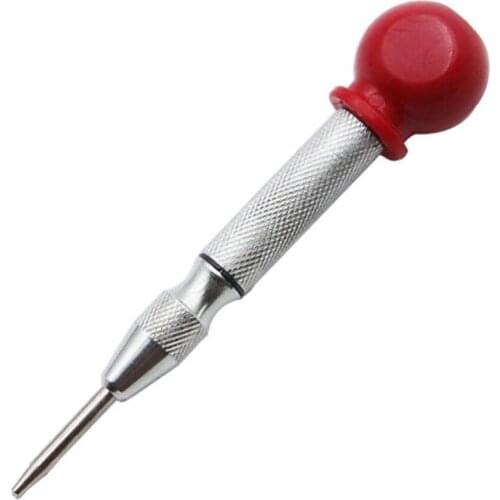 Center Punch Location Hand Tool Positioner Semi Automatic Starting Holes Wood Press Dent Marker 5 Inch Window Breaking Locator