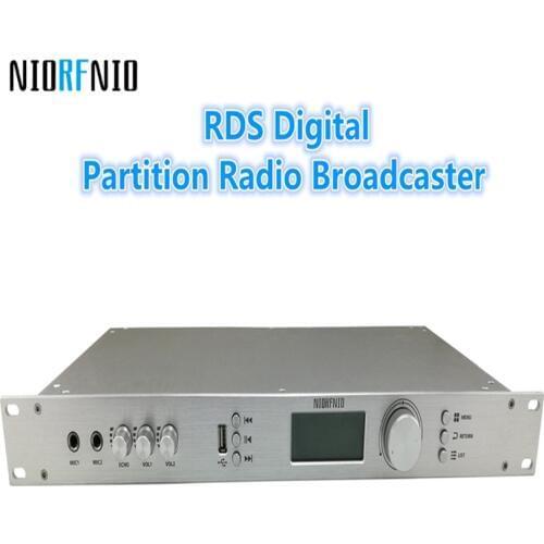 Manufacturer Free Shipping RDS Digital Partition Radio Broadcaster covering 10 to 15 km NIO-T50R Powerful FM Transmitter