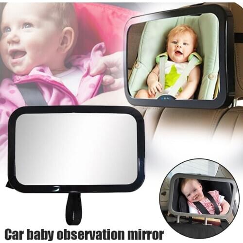 Adjustable Car Baby Observation Mirror Safety Rearview Mirror With Double Straps Car Styling