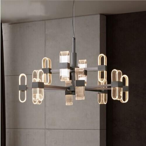 Modern stone gold pendant light black pendant lamp modern led chandelier luzes de teto hanglampen ventilador de techo