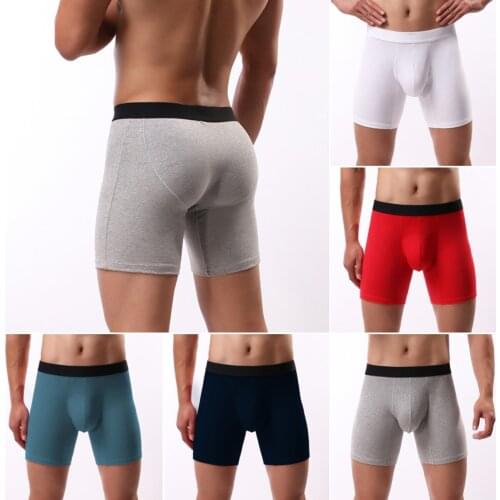 Panties Men Boxers Long Underwear Cotton Man Shorts Boxer Flexible Breathable Shorts Mens Boxers Underpants Hombres Boxeador