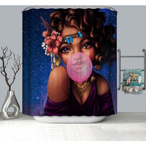 3d shower curtains bubble gum girl shower curtain waterproof curtain for bathroom