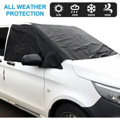 Windscreen Curtain Wrap Cover for UV Rays & Snow Prevention Waterproof Windshield Sun Shade Replacement for VW T5 TRANSPORTER