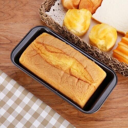 1 Set Deep Rectangle Bread Loaf Baking Pan Mold Carbon Steel Toast Bread Pan Tray Mould Kitchen DIY Cake Maker