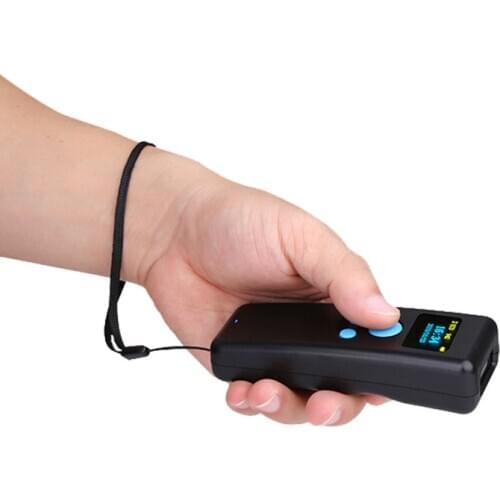 1D smart CCD portable bluetooth barcode scanner wired&wireless barcode reader with memory qr code scanner with display EVAWGIB