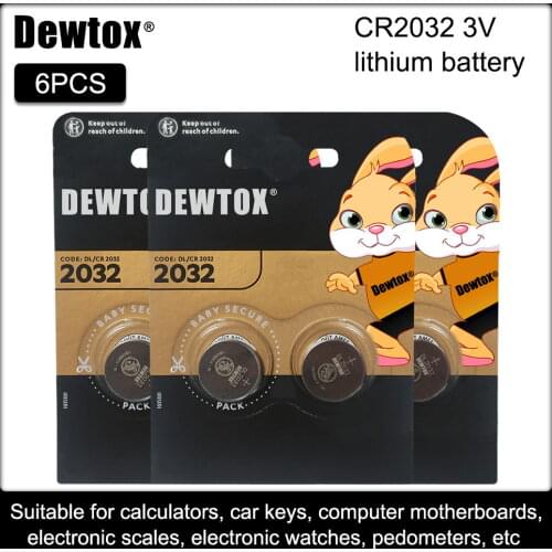 6pcs for DURACELL brand new battery for cr2032 3v button cell coin batteries for watch toy computer cr 2032 DL2032 ECR2032