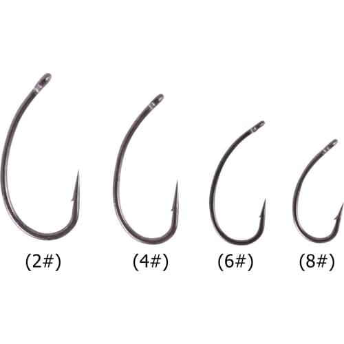 Fishing Hooks Kit, 20pcs High Carbon Steel Lure Bait Jig Sharp Fish Hooks with Barbs, Carp Fishing Gear Terminal Tackle Supplies