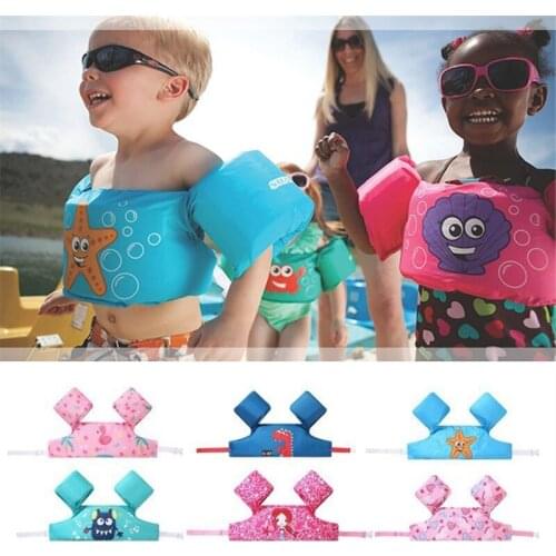 Baby swim rings Foam Cartoon Baby Arm Ring buoyancy vest garment of floating kids safety life vest childrens Swim life jackets