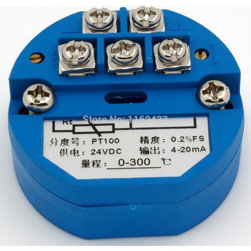 FTT01 4-20mA output 0-300C PT100 temperature transmitter module SBWZ temperature amplifier templifier