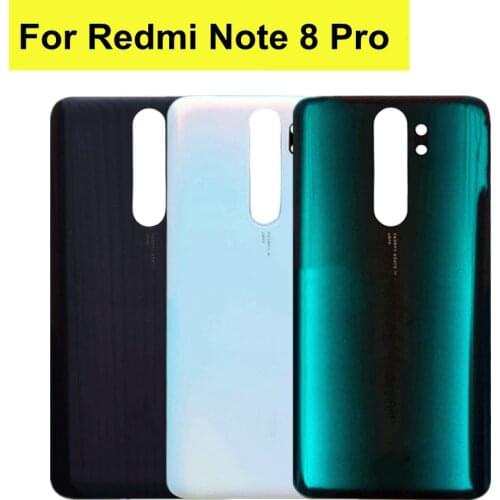 6.53" For Xiaomi Redmi Note 8 Pro Battery Cover Back Glass Rear Housing Door Case For Redmi Note 8 Pro Battery Cover