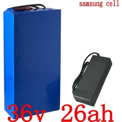 36V Lithium battery use samsung cell 36V 25AH Electric Bike battery 36V 26ah scooter battery for 36V 500W 1000W ebike motor