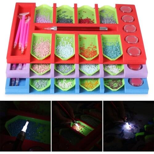 Multi-Boat Tray Holder Diamond Painting Tray Organizer DIY Diamond Painting Kits Painting with Diamond Accessories Storage Tray