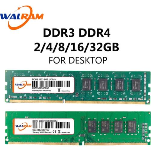 WALRAM Desktop PC Memory RAM Memoria Module DDR2 DDR3 DDR4 PC3 1600Mhz 1333Mhz 800MHz 2400MHz PC2 6400 2GB 4GB 8GB for intel
