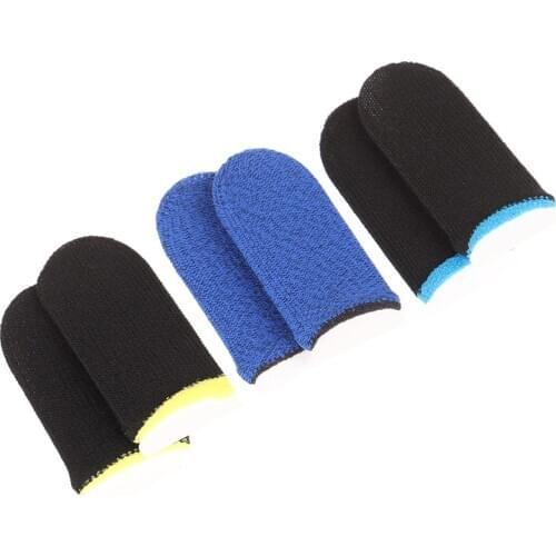 Mobile Game Sweat-proof Fingers Gloves 1 Pair Touch Screen Thumbs Finger Sleeve for PUBG Phone Gaming Accessories
