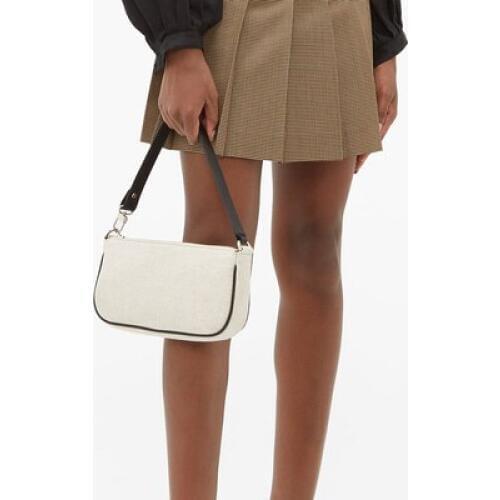 Casual 2020 Vintage Women Baguette Bag Female Hobos Handbags Ladies Small Shoulder Bags Designer Zipper Oxter Axillary Bag Purse