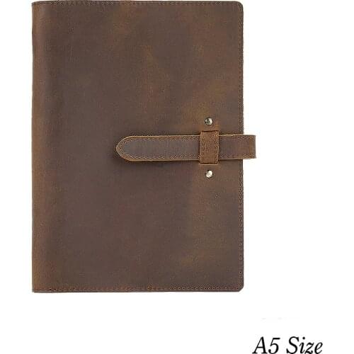 Handnote Vintage Genuine Leather Notebook A5 Diary Travel Journal Planner Sketchbook Agenda School Birthday Gift