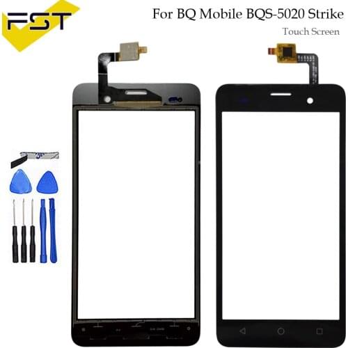 Black 5.0 Touch Screen For BQ mobile BQS-5020 strike BQS 5020 Touch Panel Digitizer Touchscreen Glass Sensor +tools