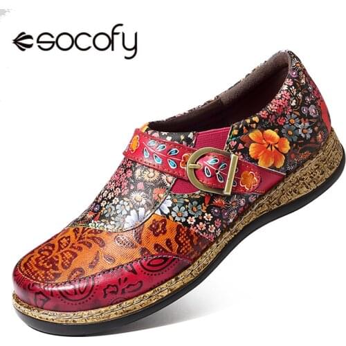 Socofy Women's Slip-ons