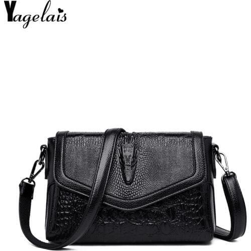 Simple Ladies PU Leather Chain Shoulder Handbags Women Girls Solid Small Messenger Crossbody Bags Teen Travel Small Pouch Purse