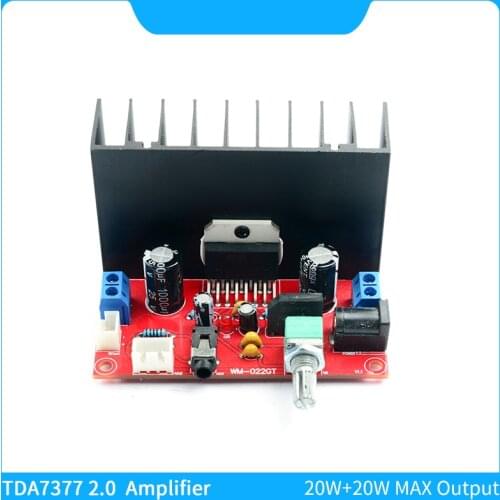 TDA7377 2.0 Audio Power Amplifier Board 20W 2.0 Channels Subwoofer Amplifiers 2 Channel DIY Amp Audio System