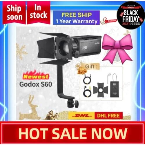 Instock Godox S60 LED Focusing Light for photo studio tiktok Youtube Live PK Godox S30 Aputure