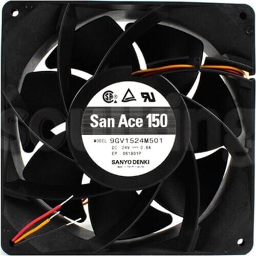 9GV1524M501 15050 24V 0.6A large air volume inverter fan 6 Month Warranty