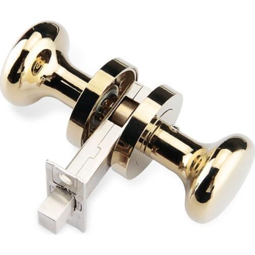 Top Designed Invisible Door Locks Background Door Handle Lock Interior Hidden Round Entry Door Locks Gold/Black/Brushed/Bronze