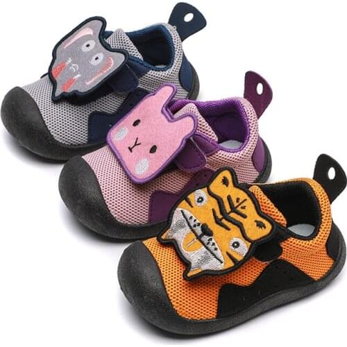 High Quality Infant Toddler Shoes 2021 spring Girls Boys Casual Shoes Soft Bottom Non-slip Cartoon Baby First Walkers Shoes