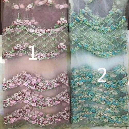 Mesh Bottom Fresh and Beautiful Embroidery Lining Womens and Childrens Clothing Skirt Wedding Dress Embroidery Fabrics