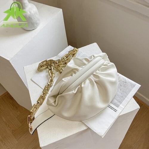 Fashion All-match Women Solid Color Chain Shoulder Messenger Bags 2021 Summer New High Quality Pu Leather Womens Travel Handbag