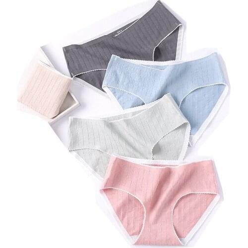 Cotton Panties for women underwear mid-waist seamless womens briefs Japanese girls Lingerie Sexy Panty Maiden Underpants M-XL
