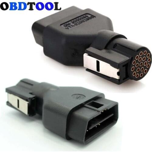 OBD2 16PIN Adapter Connector for GM TECH2 Diagnostic Tool 16 PIN OBDIIAdaptor 16PIN Plug to 19Pin Connector for Auto Scanner
