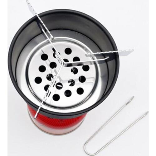 2 in 1 Camping Stove Fishing Gas Stove Emergency Outdoor Cooking Coal Stove