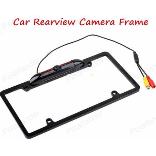 2016 USA Car License PlateFrame Size Rear View RearviewCamera with 170 Degrees Wide Angle Universal CCD IR Night Vision Camera