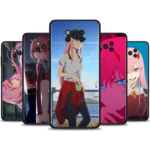 Zero Two Darling in the FranXX Funda For Poco X3 M3 Pro NFC F1 Shell for Mi Note 10 Pro Capa for Mi CC9 Pro CC9E A3 A2 Lite Para