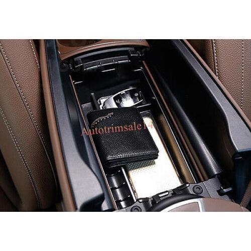 Black Central Armrest Interior Storage Box for Mercedes-Benz E-Class 2017 W213