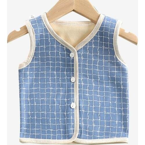 Children Clothing Boys Girls Warm Waistcoats Baby Autumn Winter Outerwear Coats Vests KidsToddlers Thick Warm Jackets